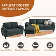 thumbnail image 6 of Pingliang Home Modern Sectional Sofa Couch with Storage Ottoman and Loveseat,Double Seater Couch and 3 Seater L Shaped Couch with Side Pockets for Home Living Room Apartment Office Studio, 6 of 8