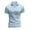 Light Blue, variant on Mens Shirts Solid Color V Neck Short Sleeve Casual Beach Vacation Summer Hippie Tops Green Mens Tshirts