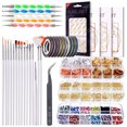 thumbnail image 1 of Nail Art Brush Tool, Thread Exquisite Stamping Sticker Nail Design Kit  for Salon, 1 of 8