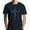 Navy, variant on Men's Crew Neck Short-Sleeve T-Shirt With Red Root & Letter Design Casual Daily Wear Durable Comfortable Fabric All-Season Basic Tops,Wine,L