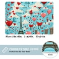 thumbnail image 2 of Valentine's Day Area Rugs: Polyester Non-Slip Kitchen Mat Office Rug - Machine Washable, 2 of 6
