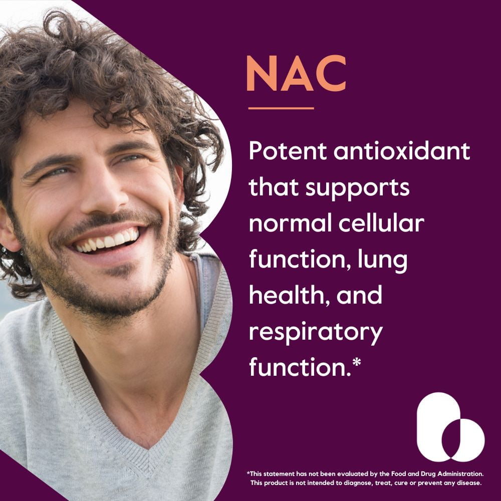 N-Acetyl Cysteine 600mg (NAC) (240 Vegetarian Capsules) (120 x 2) - No Stearates - No Fillers - No Silica - No Gelatin - Gluten Free - Non GMO