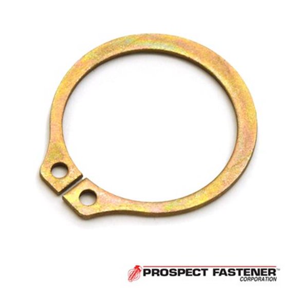 Rotor Clip External Retaining Ring, Steel, Zinc Yellow Finish, 100 PK SH-37ST ZD