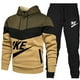 thumbnail image 2 of Conjuntos de otoño e invierno para hombre, sudadera con capucha y pantalones con cremallera, chándal informal, ropa deportiva de marca, novedad de 2024, 2 of 5