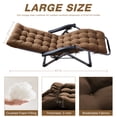 thumbnail image 7 of YEERSWAG 67x21x3 inch Outdoor Chaise Lounge Cushions, Lounge Chaise Cushion with Ties, Non Slip High Back Chair Pad for Patio Furniture, Coffee, 7 of 7