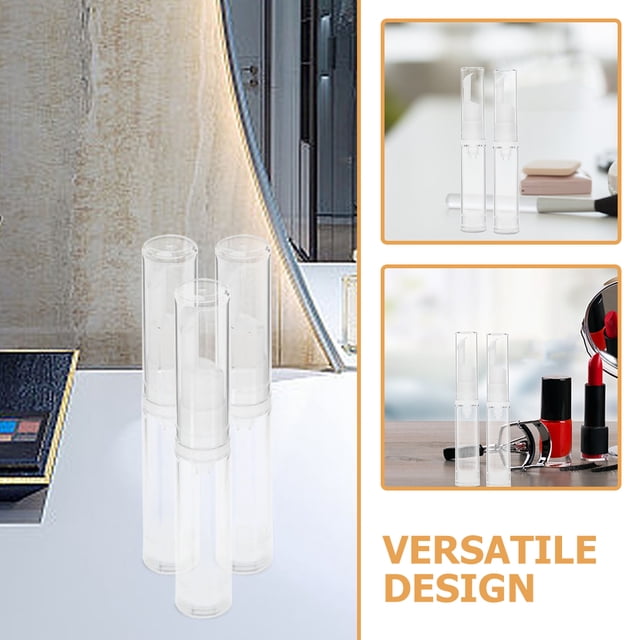 UPOUART 12Ud Envases Cosméticos Airless Transparentes Para Base Y Loción En Viaje Reutilizables