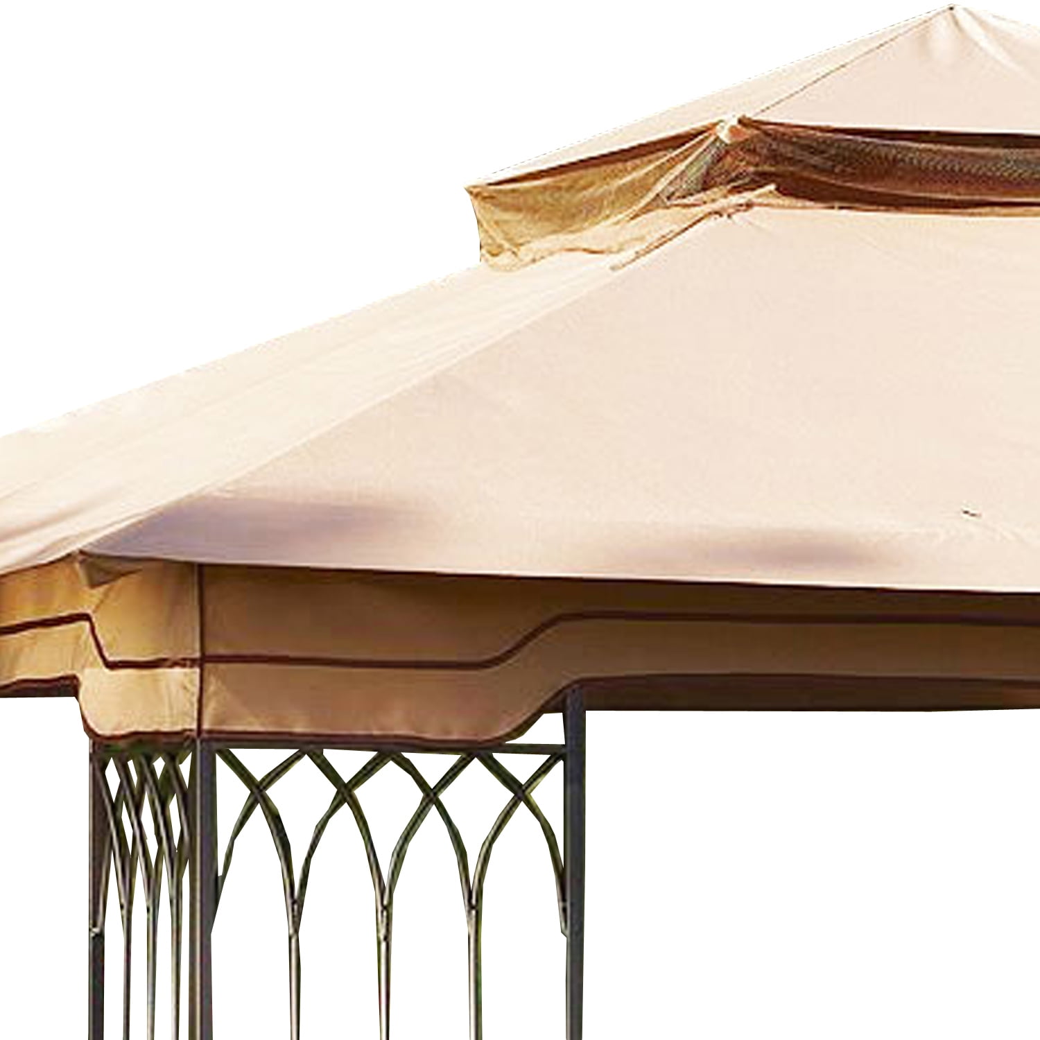 年中無休】 LUXS  店Garden Winds Tivering Two-Tiered Gazebo Replacement Canopy  RipLock 350