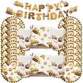 thumbnail image 4 of Vajilla desechable para fiesta de construcción, decoración temática de vehículo de ingeniería para niños, suministros de globos de camión, 4 of 5