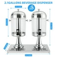 thumbnail image 4 of Commercial Beverage Dispenser for Weddings & Parties, Stainless Steel Cold Drink Dispenser with Ice Core, Stand & Spigot, Large Beverage Dispenser for Iced Tea, Cold Juice, 4 of 6