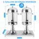 thumbnail image 5 of Yeshouse Dispensador de bebidas comercial de acero inoxidable de 4.2 galones, con núcleo de hielo, grifo antigoteo, soporte y bandeja, ideal para eventos y bodas, 5 of 6