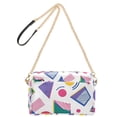 thumbnail image 2 of FORMRS Women Crossbody Purse with Chain Strap Vegan Leather Shoulder Handbag, Green Retro Shapes, 2 of 7