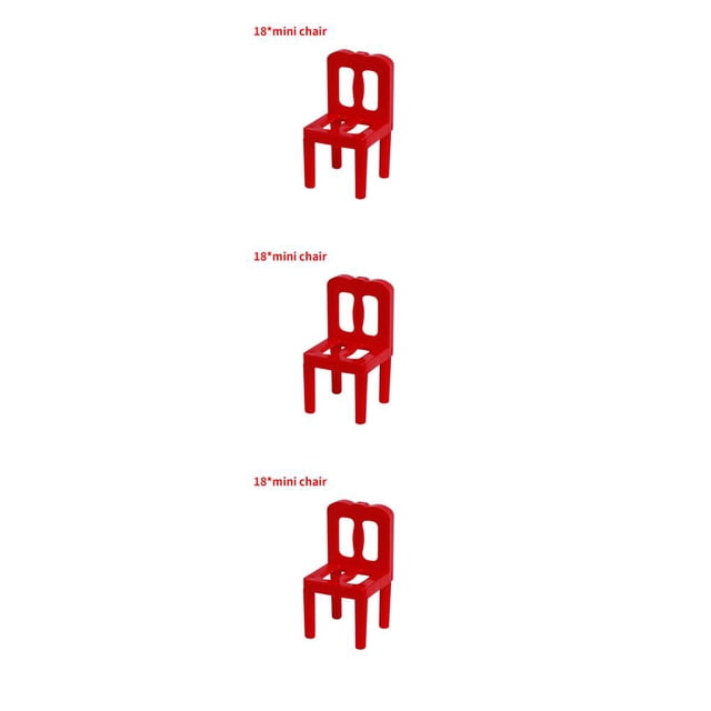 Tholdsy 18 Uds. Sillas de juego de para niños, sillas de equilibrio de plástico para niños, juguete educativo de bloques de equilibrio 3piezas