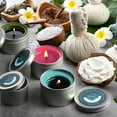 thumbnail image 5 of Metal Round Candle Tins with Lids 4 oz, Candle Containers for Candle Making with Custom Sticker for Lids - 12 Pack, 5 of 6