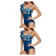 thumbnail image 3 of Naiovety Traje de baño de mujer de moda de un solo hombro estampado traje de baño cómodo traje de playa portátil Sexy ropa Azul oscuro L 2piezas, 3 of 6