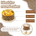 3Pcs Leopard Print Edible Cake Paper, 11x2.44 Inches Glutinous Rice ...