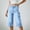 Light Blue, variant on Denim Pants For Women High Waisted Knee Length Bermuda Jeans With Multi Utility Pockets Relaxed Fit Casual Summer Outdoor Hiking Half Pants