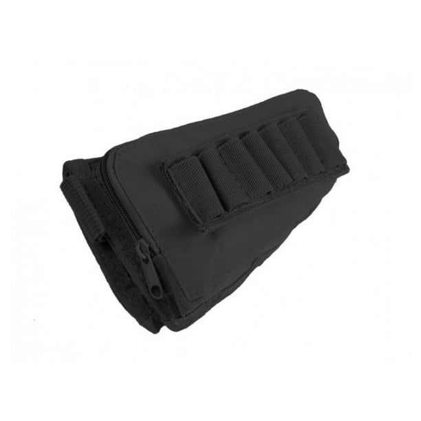 Modify Rifle Stock Ammo Pouch with Leather Cheek Pad ( Black