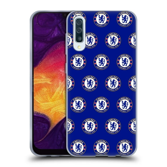 Head Case Designs Officially Licensed Chelsea Football Club Crest Pattern Soft Gel Case Compatible with Samsung Galaxy A50/A30s (2019)