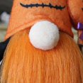 thumbnail image 3 of 2pcs Halloween Plush Gnome Home Kitchen Decoration Lovely Handmade Holiday Gift Party Supplies (Black Hat + Orange Hat), 3 of 5