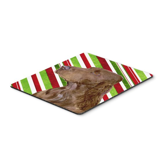 "Field Spaniel Candy Cane Holiday Christmas Mouse Pad Hot Pad or Trivet"
