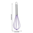 thumbnail image 3 of Outoloxit Stainless Steel Manual Egg Beater - Hand Whisk for Baking, Whipped Cream, Eggs with Hanging Storage & Dishwasher Safe, 3 of 8