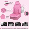 thumbnail image 4 of Fundas para asientos de coche CAR PASS con ribetes de piel lujosa en la parte delantera, x2, 4 of 7