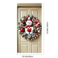 thumbnail image 3 of Loyerfyivos Winter Christmas Day Photo Background Party Decoration Door Curtain Hanging Cloth Flag, 3 of 6