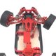 thumbnail image 3 of Bewildely RCGOFFLOW Marco de coche de precisión de aleación de aluminio marco de chasis fuerte para 1/14 Rc marco de coche Wltoys 144001 pieza Kits de construcción modelo Púrpura, 3 of 6