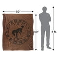 thumbnail image 5 of Ford Blanket, 50'x60' Vintage Bronco Leather Logo Silky Touch Super Soft Throw Blanket, 5 of 6