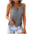 thumbnail image 2 of HOMBOM Womens Tank Top Summer Graphic Shirts Comfy Sleeveless Black Top for Ladies Heart Print, 2 of 9