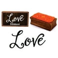thumbnail image 1 of Printtoo Love Calligarphy Bloc de Tampon en Bois Rectangulaire pour Scrapbooking, 1 of 2