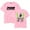 Pink, variant on Tyga Neutral style fashionable loose summer casual short sleeved T-shirt top
