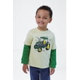 thumbnail image 2 of John Deere Tractor 2fer Waffle Knit Long Sleeve T-Shirt Toddler to Little Kid, 2 of 5