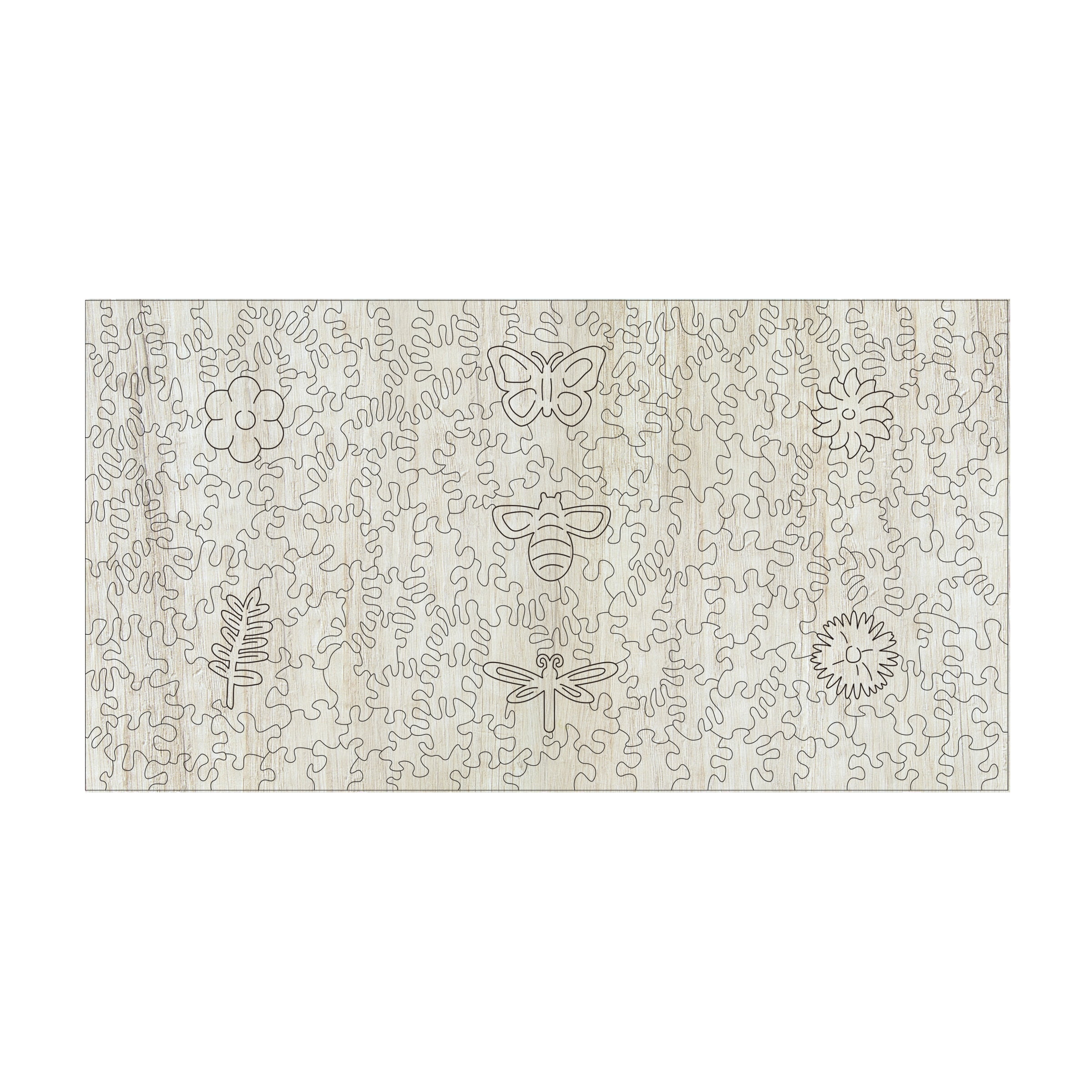 AreYouGame.com Wooden Jigsaw Puzzle Set - Elephant & Sprung: 406 Pcs
