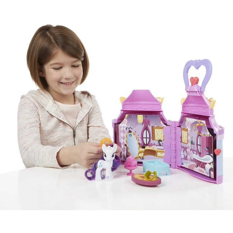 my little pony cutie mark magic rarity booktique playset