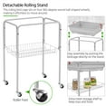 thumbnail image 3 of Alden Design 64" Large Rolling Metal Bird Cage with Open Top, Light Gray, 3 of 9