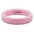 thumbnail image 3 of Metals Jewelry Pink Ceramic 4mm Wedding Band Classic High Polished Men Women Ring Size 6.5, 3 of 4