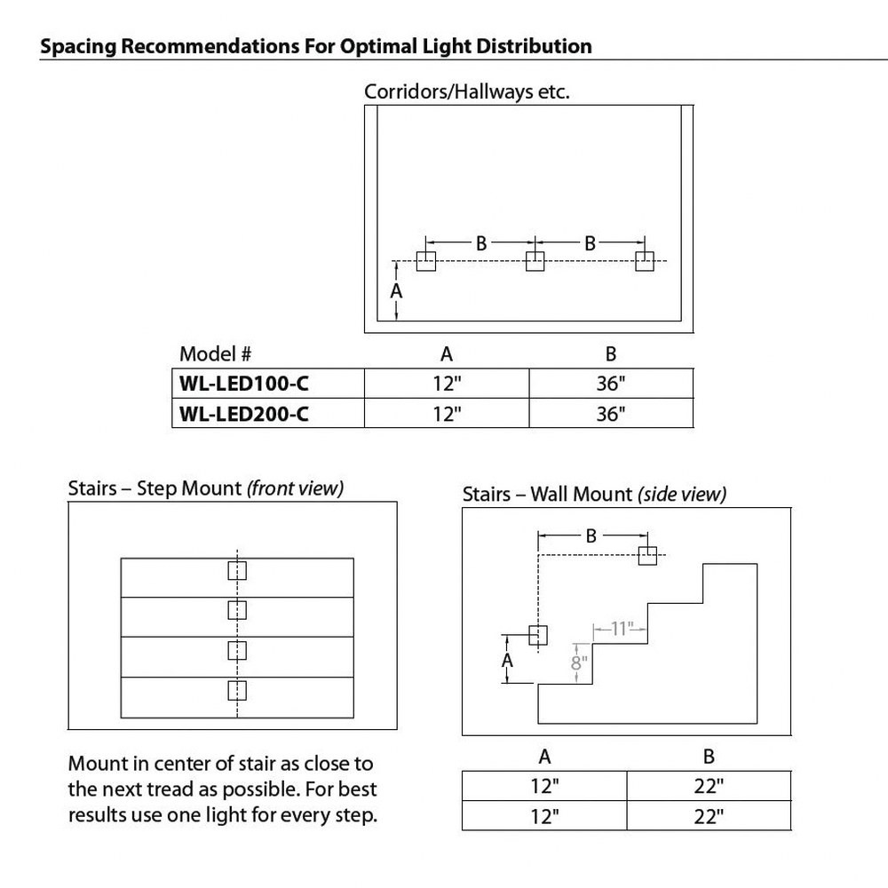 WAC Lighting WL-LED100F 3.9 Watt LED Outdoor Horizontal Step Light 277V - image 2 of 3
