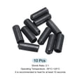 thumbnail image 3 of Uxcell 10Pcs Heat Shrink End Cap 10mm ID x 30mm L 2:1 Ratio Heat Shrink Tube Cap Black, 3 of 5