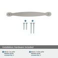 thumbnail image 4 of Amerock Inspirations 3-3/4 inch (96mm) Center-to-Center Satin Nickel Cabinet Pull, 10 Pack, 4 of 4