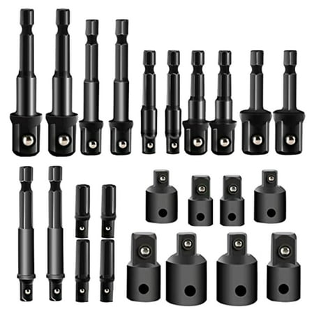 

Irfora 24PCS Impact Extension & Socket Adapter H-ex Shank Drill Extension Bit Socket Set Kit Portable