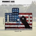 thumbnail image 7 of Xoenoiee Golf Paint Splatter American Flag Print Golf Cart Seat Covers, Golf Cart Seat Towel Blanket with 4 Front Pockets for Most Golf Carts Fits for EZGO, Club Car, Yamaha and More, Easy to Clean, 7 of 7