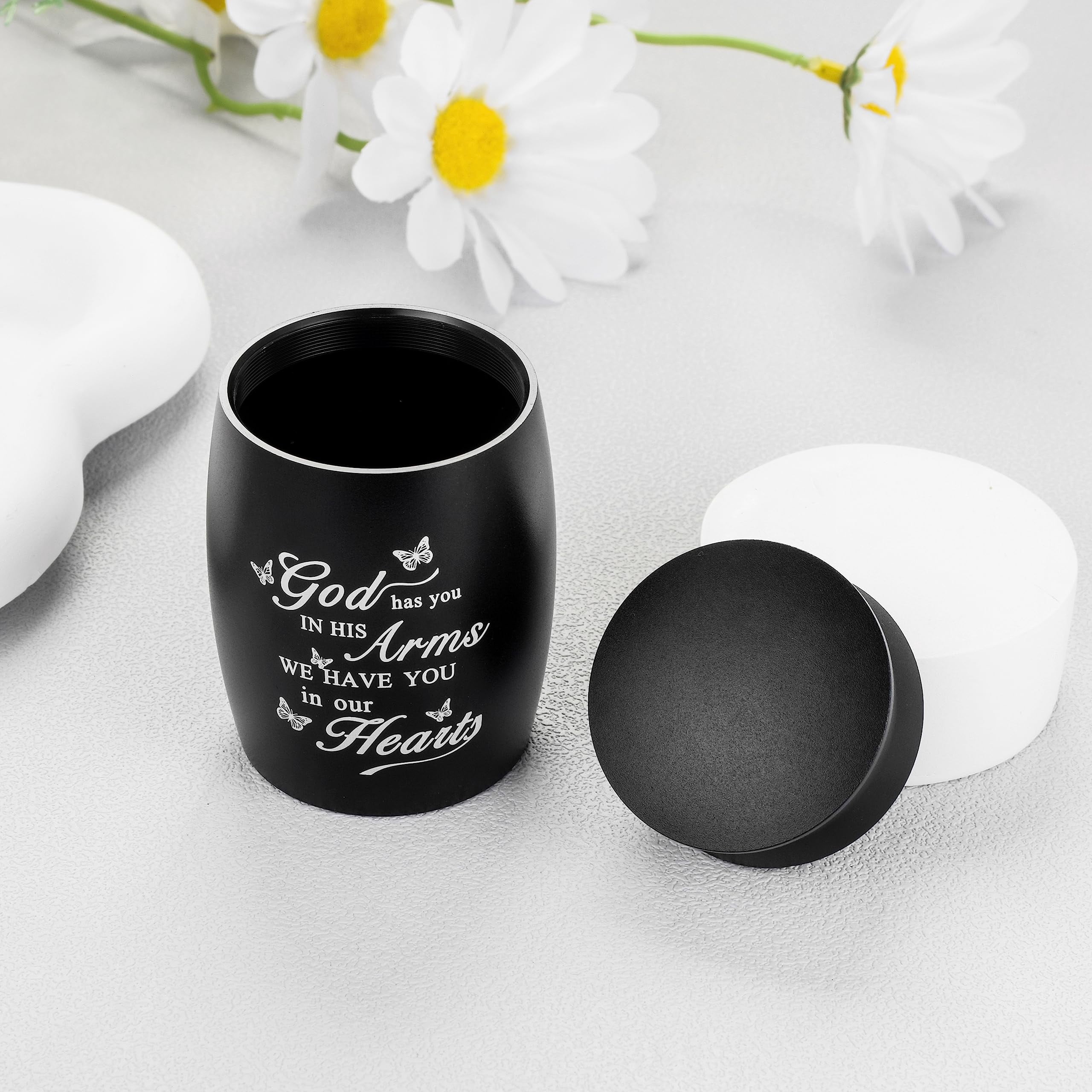 3 Inches Small Keepsake Cremation Urn for Human / Pet Ashes Mini Cremation Urns Memorial Ashes Urn Mini Urn Stainless Steel Ashes Holder Small Ash Urn for Ashes