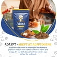 thumbnail image 6 of Adaept Original Mushroom Coffee Organic Peruvian Cacao, Dandelion Root and Arabica Coffee, Lions Mane Mushroom Powder, Cordyceps, Reishi, Chaga, Shiitake, and Turkey Tail | 30 Servings, 6 of 8