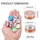 thumbnail image 2 of Uxcell Tapas Flip Off de 20 mm 200PCS Sellos Sin Bisel Tapas Flip Off para Frascos de Vidrio Botellas Liofilizadas, Claro/Oro Mate, 2 of 6