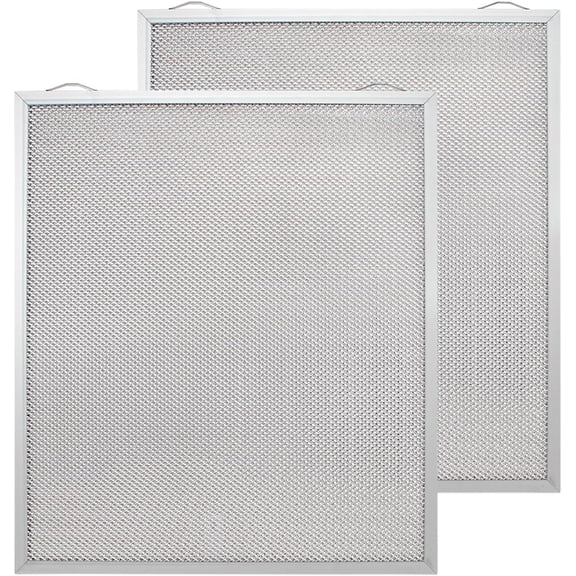 Aniceparthy S99010430-002 Range Hood Filter (2 Pack) Aluminum Mesh Grease Filte Kitchen Exhaust Fan Replacement Filter Compatible with Broan Nutone 4512880 99010430-002