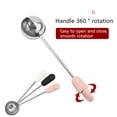 thumbnail image 4 of Stainless Steel Rotatable Tea Infuser Polished Washable Portable Accessory Filter Basket Reusable Mesh Strainer Indoor Kitchen Filter Kitchenware White, 4 of 7