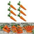thumbnail image 2 of Necvior 6PCS Artificial Carrots for Kitchen Display Dollhouse Simulations Crafts, 2 of 10