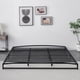 thumbnail image 1 of King negra 6 - pulgada low marco de cama - heavy - duty metal platform con arch design, fácil montaje, strong bearing, under - cama almacenamiento & no box spring, 1 of 8