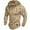 A-Khaki1004, variant on XIAONU Men's Textured Hoodie Curved Hem Pleated Sleeve Hooded Sweatshirt Breathable Athletic Gym Hoodie